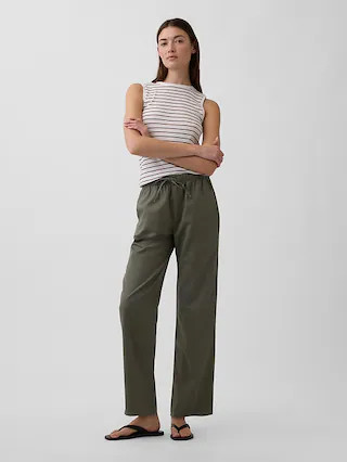 Mid Rise Easy Twill Pants | Gap Factory