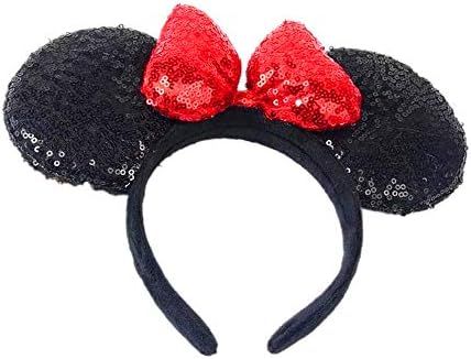 WLFY Mouse Ears Headbands for Party Decorations，Glitter Party Princess Decoration Cosplay Costu... | Amazon (US)