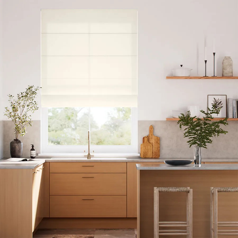 Custom-Fit Light Filtering Roman Shades | SelectBlinds.com | Select Blinds