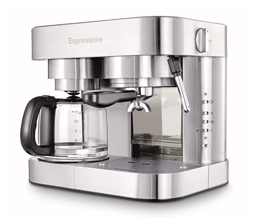 Espressione Combination Stainless Steel Espresso + Coffee Maker, 10 cups | Amazon (US)