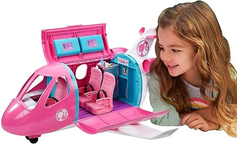 Barbie Toy Airplane Playset, Dreamplane with 15+ Doll-Sized Accessories Including Puppy, Snack Ca... | Amazon (US)