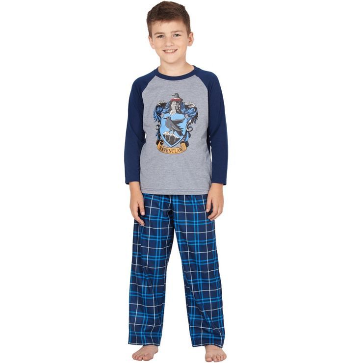 Harry Potter Boys' Raglan Shirt And Plaid Pajama Pants Set | Target