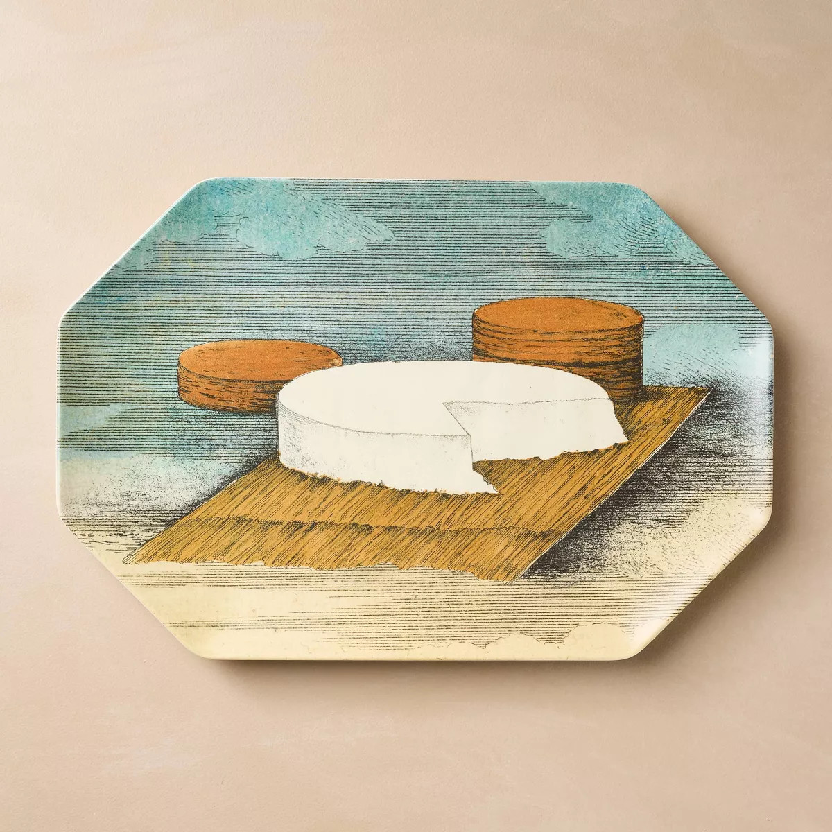 10"x15" Melamine Hexagon Cheese Serving Platter - John Derian for Target | Target