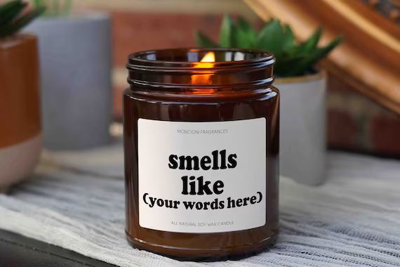 Custom Smells Like Candle Soy Wax Candle Vegan Candle | Etsy | Etsy (US)
