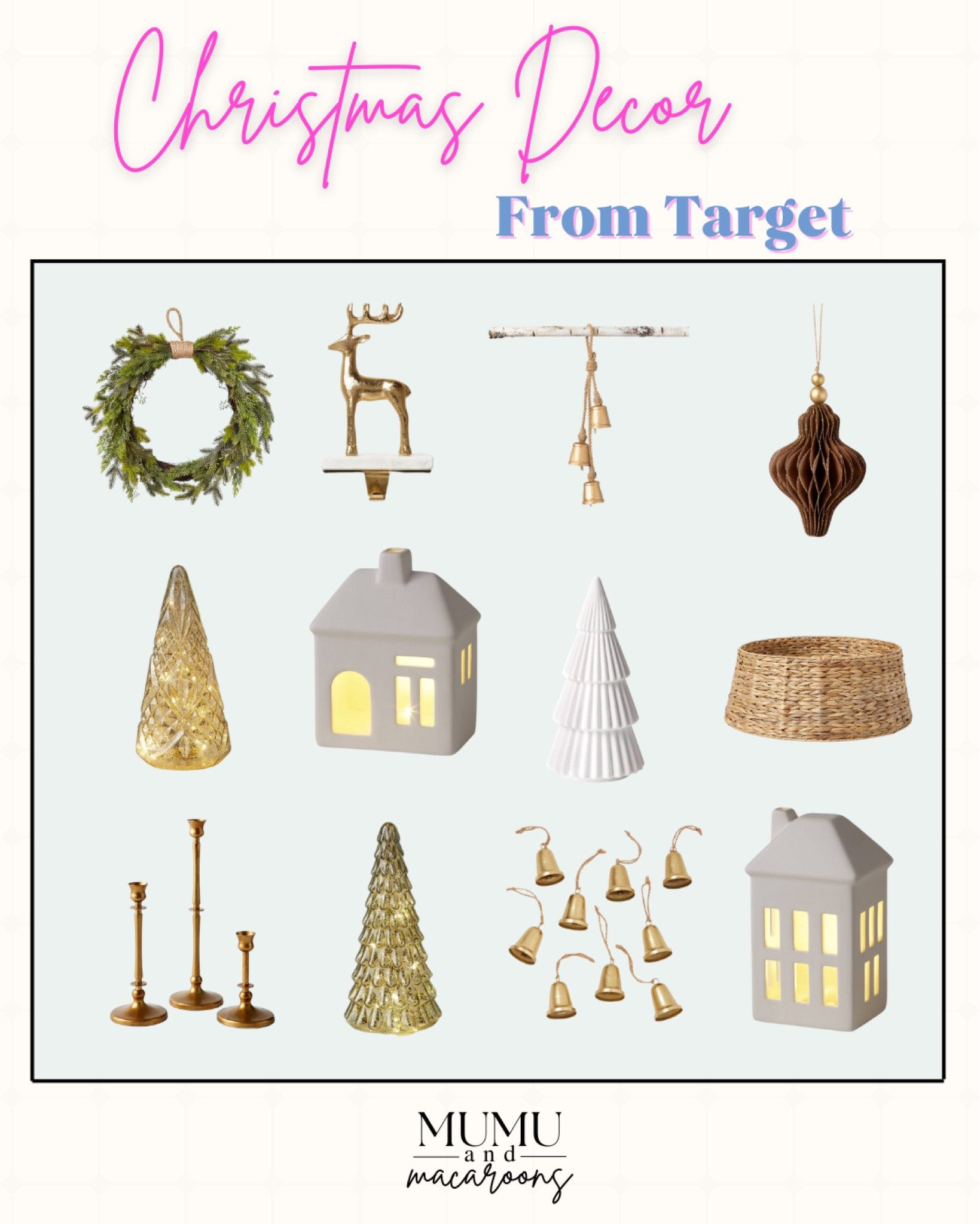Target's Christmas decors for your home!

#holidaydecor #christmatablescapes #whitechristmas #whiteandgold

#LTKSeasonal #LTKHoliday #LTKhome