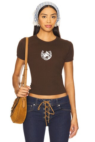 Wild Horses Baby Tee in Brown | Revolve Clothing (Global)