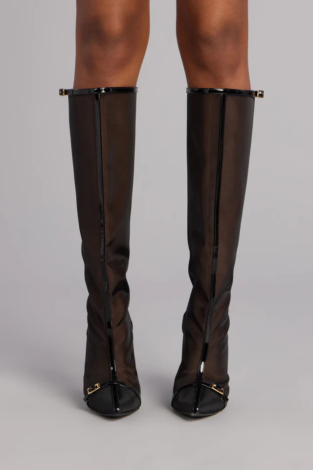 Bold Statement Mesh Under-The-Knee Boots | Windsor Stores
