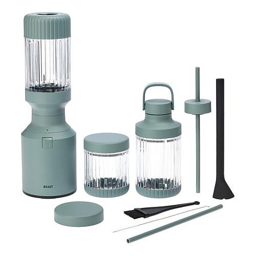 Beast Mini Blender Plus Bundle with Vessel Spatula - Green | HSN