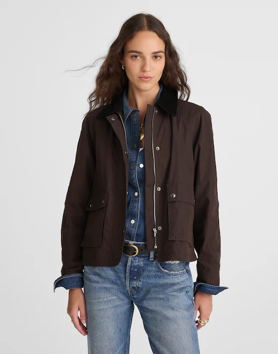 Waxed Zip-Front Jacket | Madewell | Madewell