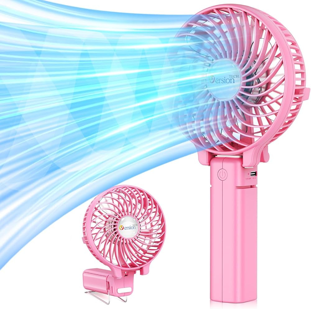 VersionTECH. Portable Handheld Fan, Powerful+Durable+4000mAh+180° Foldable, Mini Table Fans with... | Amazon (US)