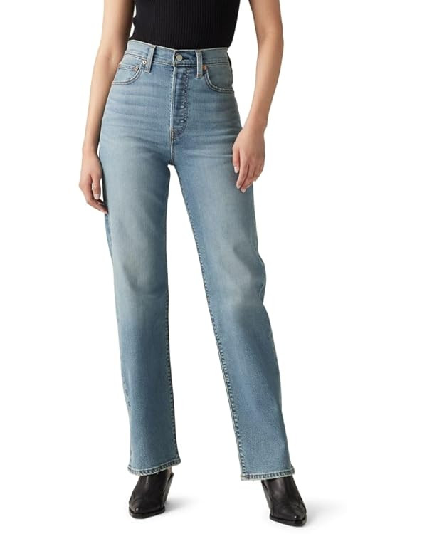 Levi's Women's Ribcage Straight Full Length Jeans | Amazon (US)