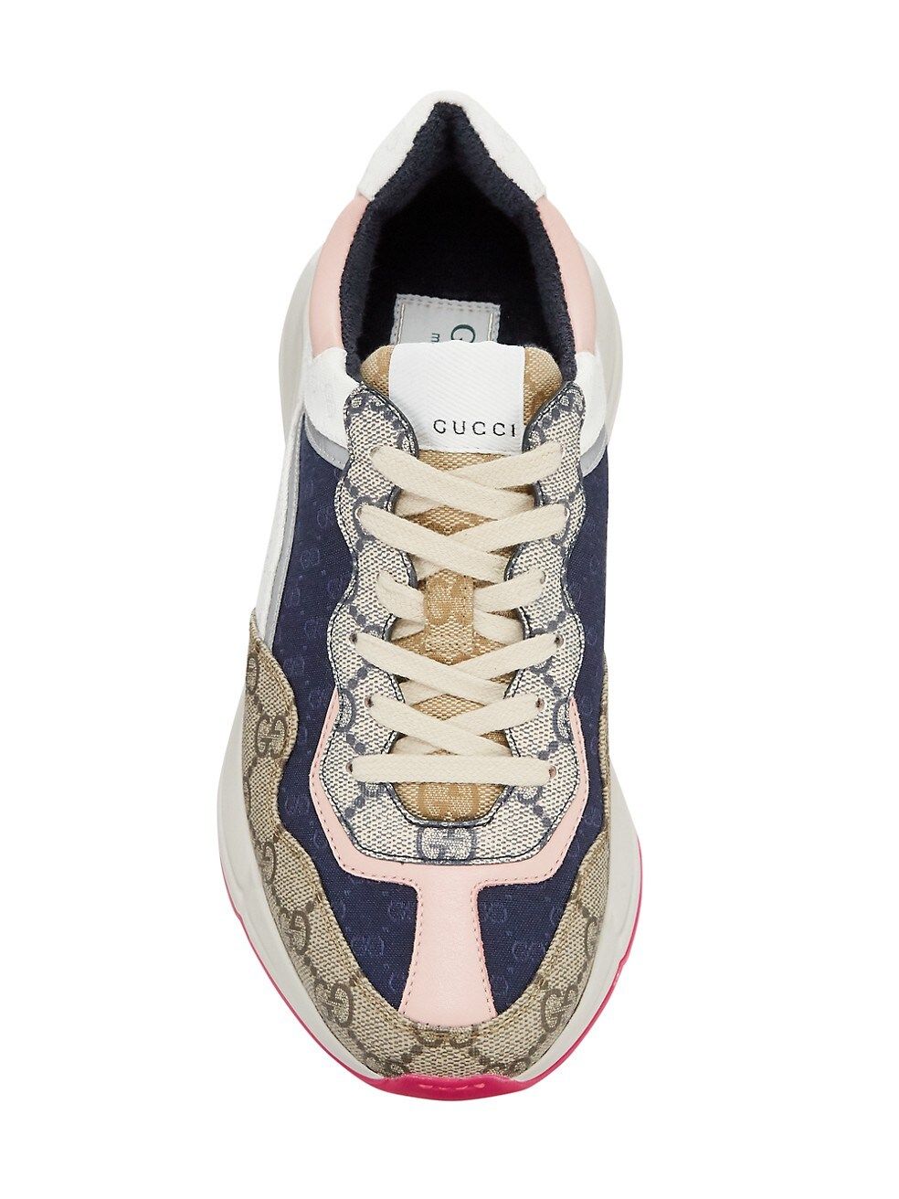 Gucci Rhyton Mixed Media GG Canvas Sneaker | Saks Fifth Avenue