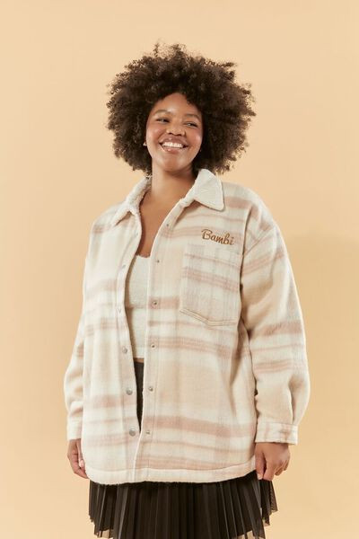 Plus Size Disney Plaid Bambi Jacket | Forever 21 | Forever 21 (US)