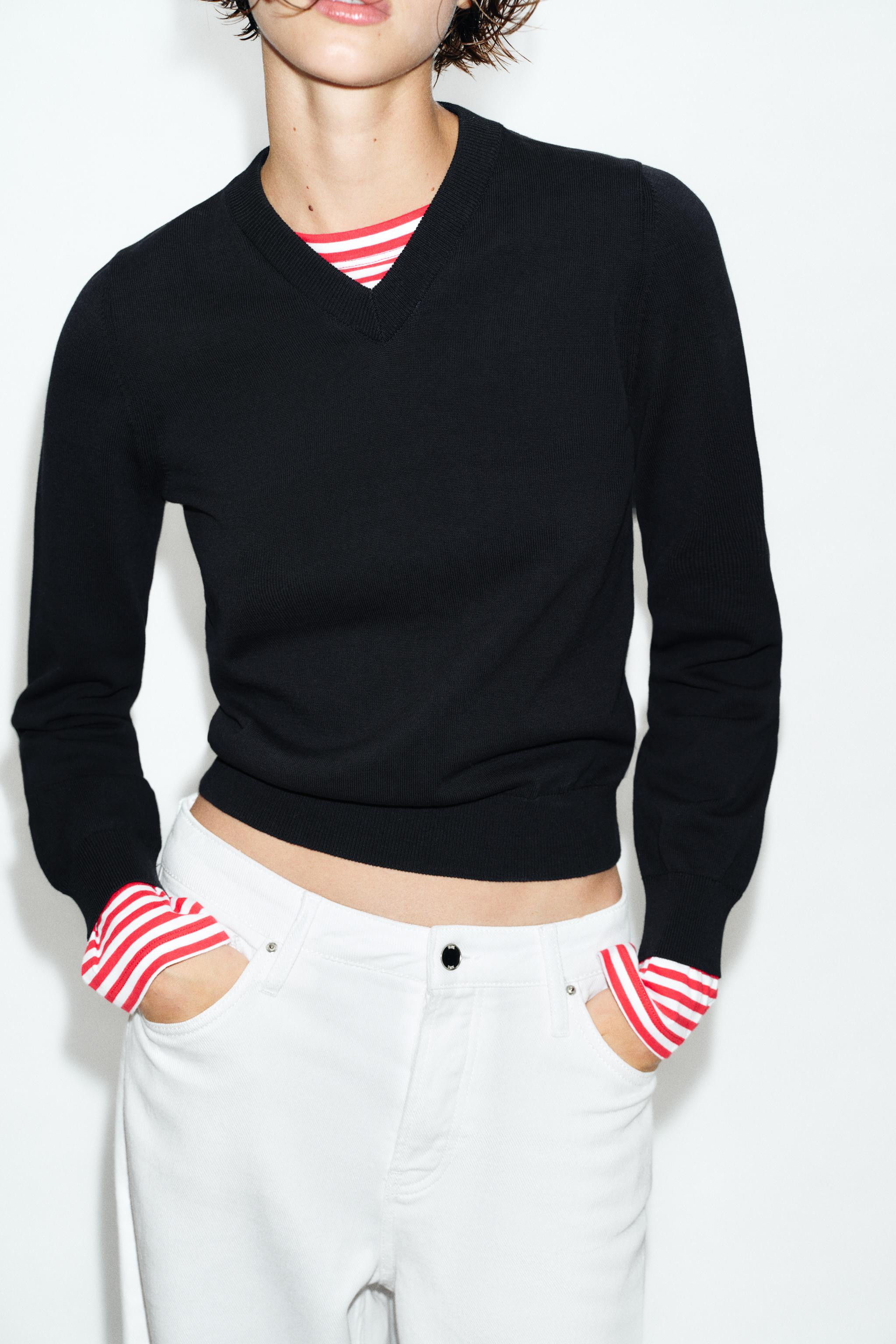 COMBINATION STRIPED KNIT JUMPER | Zara US