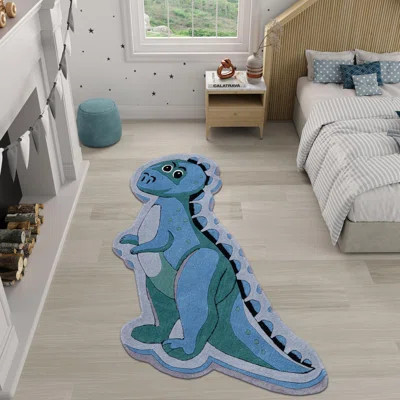 Unique Loom Dino Playtime Kids Wool Rug | Wayfair North America