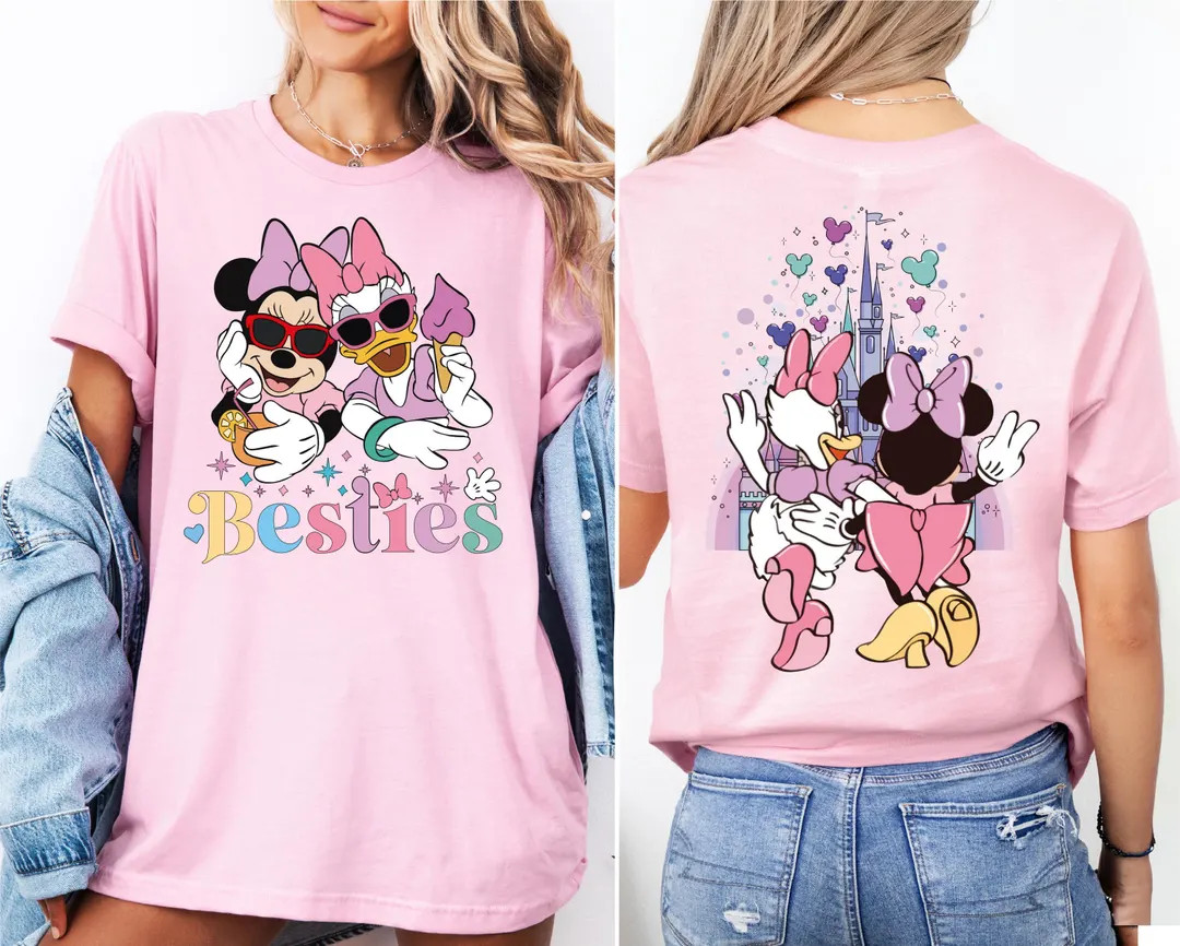 Minnie and Daisy Besties Shirt, Disney Best Friends T-shirt, WDW Girls Trip Sweater, Disney Besti... | Etsy (US)