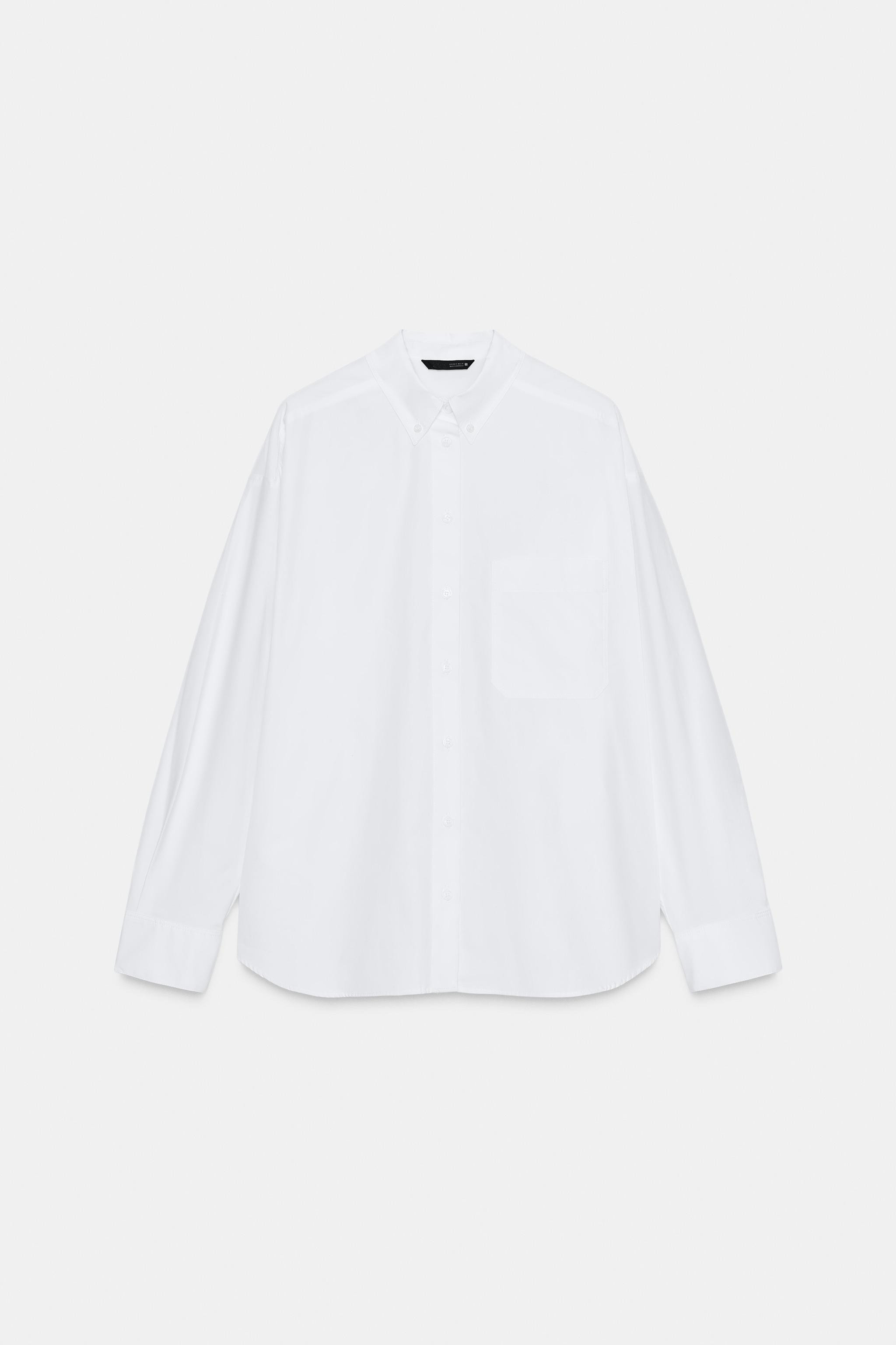 POPLIN SHIRT WITH POCKET | Zara US