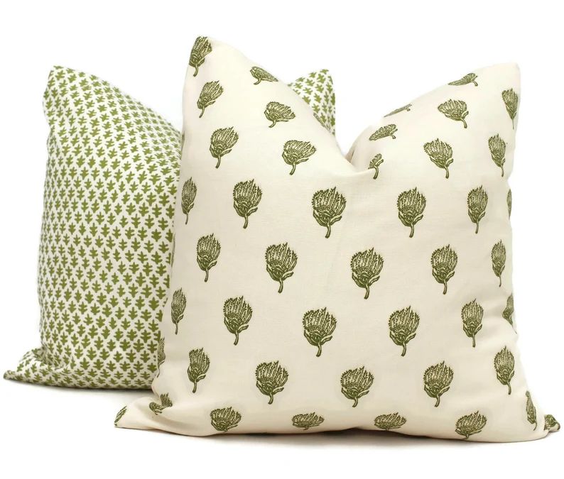 Decorative Pillow Cover Sister Green Parish Petite Skukusa | Etsy | Etsy (US)