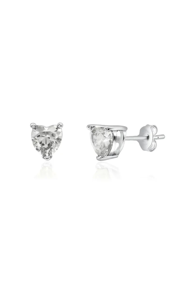 Sterling Silver Tiny Heart Studs | Nordstrom
