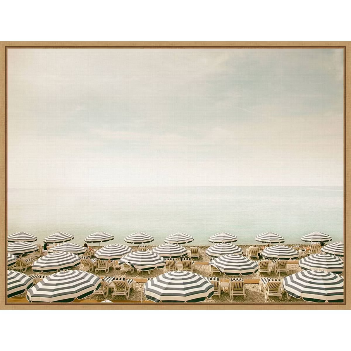 24" x 18" Seaside 4 by Carina Okula Framed Canvas Wall Art - Amanti Art: Modern Lithograph, Sawto... | Target
