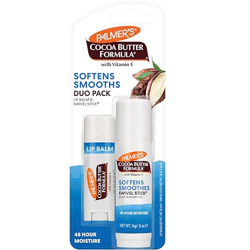 Palmer's Cocoa Butter Formula Duo Pack, Moisturizing Swivel Stick and Lip Balm with Vitamin E, All Day Moisturization, For use on Lips, Dry Patches, Marks & Scars (Pack of 2) | Amazon (US)