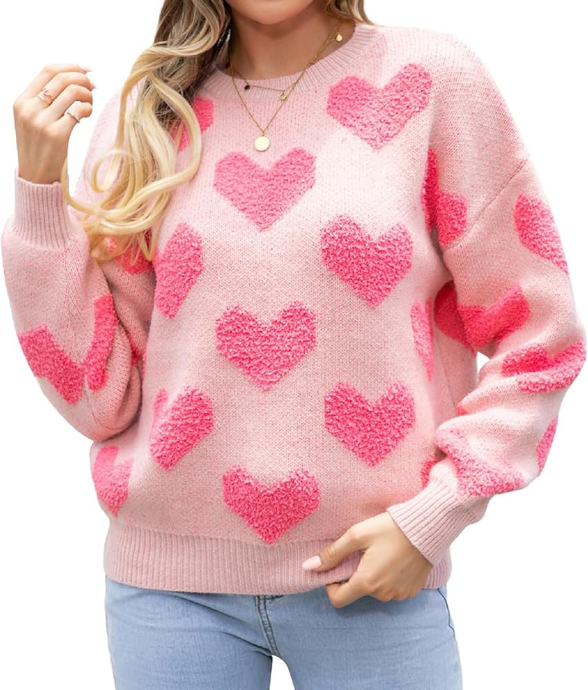 M Sweater Pink Knit | Amazon (US)