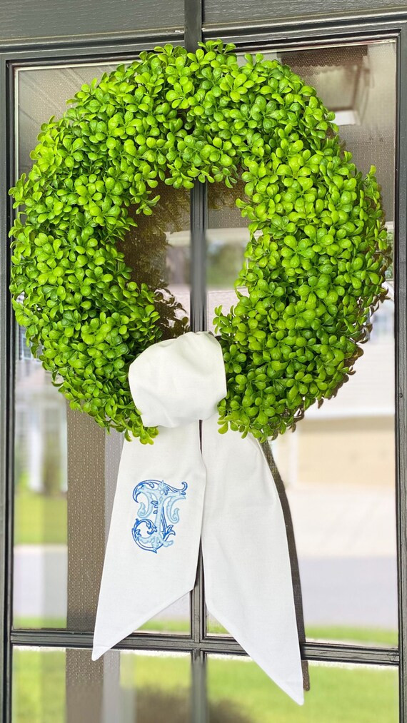 Wreath Sash Monogrammed/personalized - Etsy | Etsy (US)