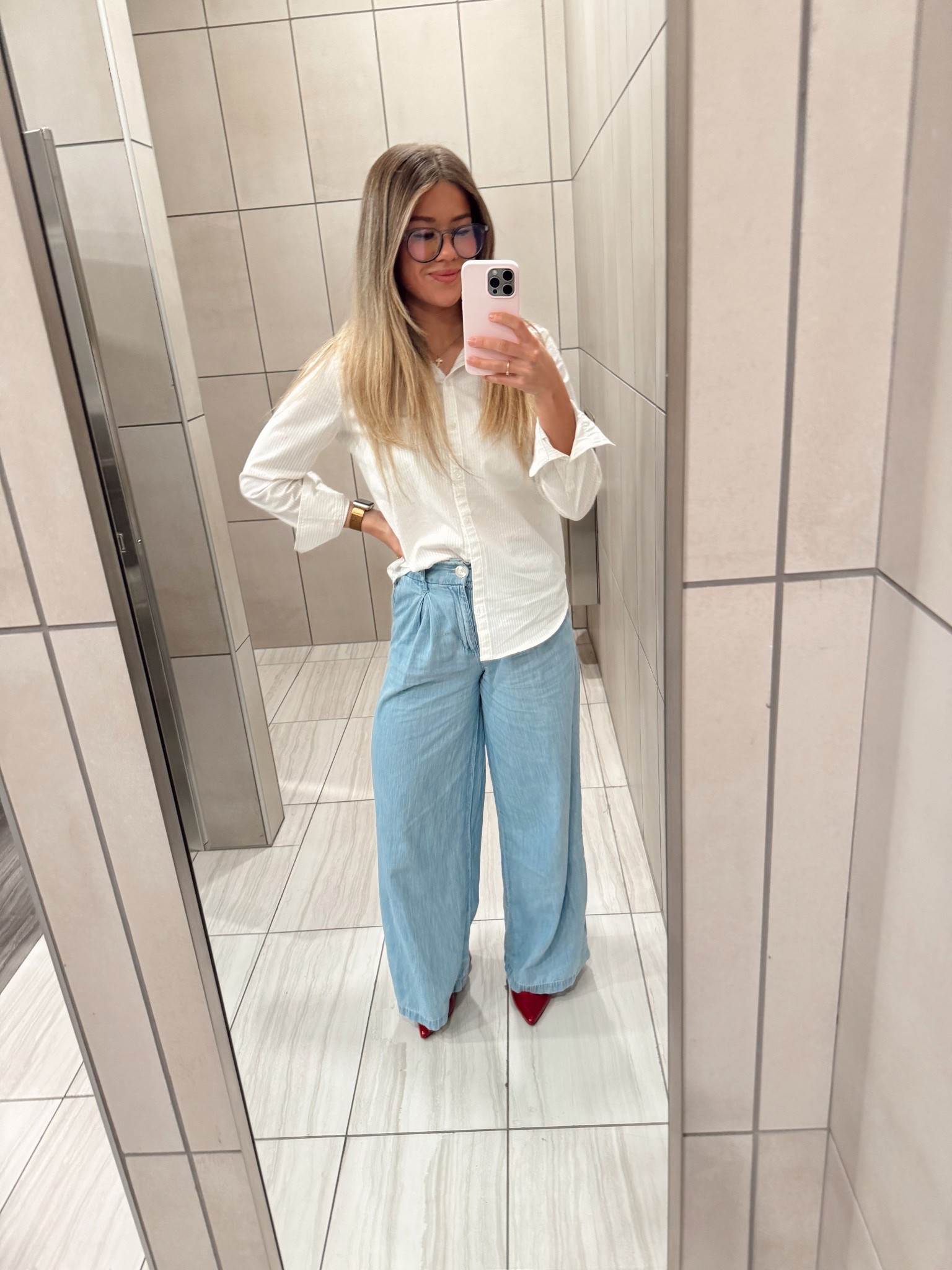 winter to spring transitional outfit | workwear | spring office outfits | outfit inspo 
*original pants from tjmaxx!!!

#LTKWorkwear #LTKStyleTip #LTKShoeCrush
