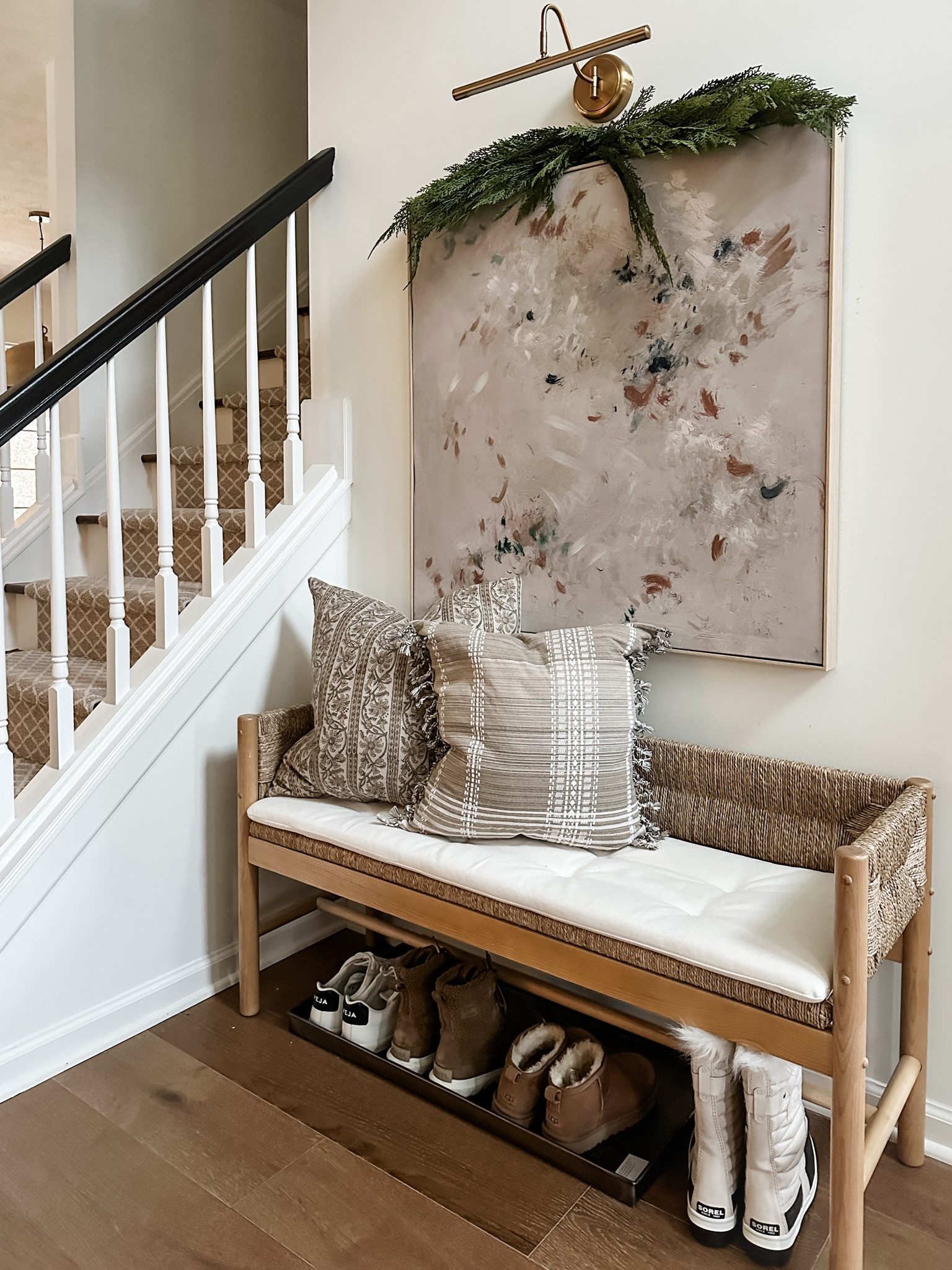 New art, same bench. ❤️

#LTKSeasonal #LTKfindsunder100 #LTKhome