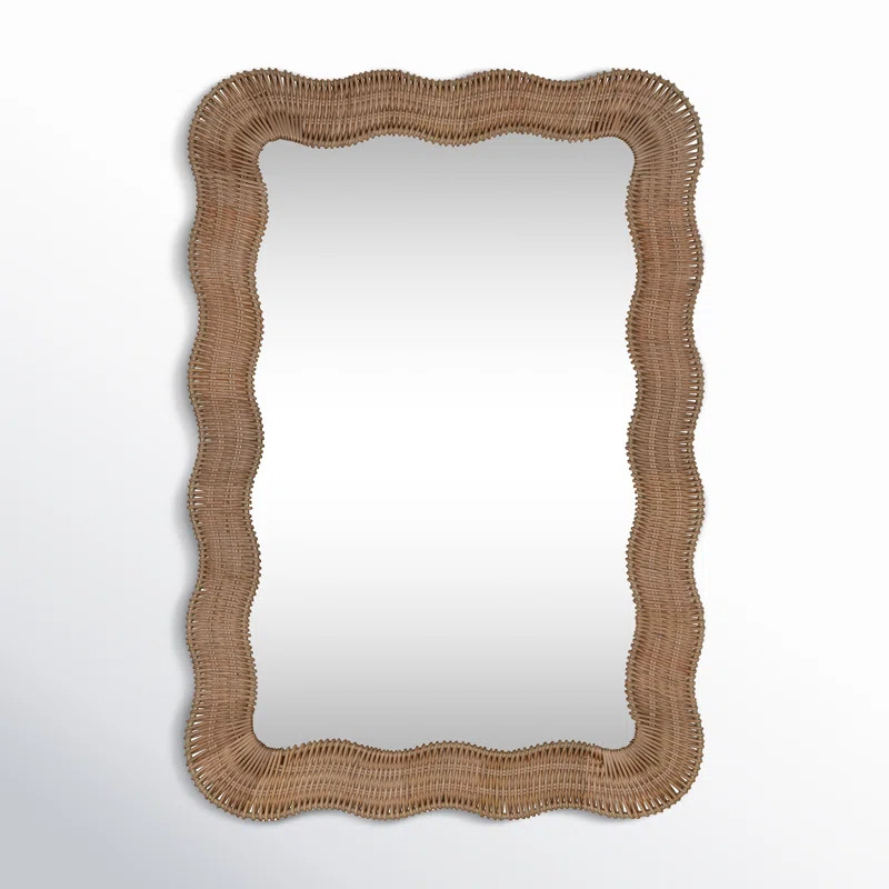 Erin Gates by Cooper Classics Erin Gates by Cooper Classic Scalloped Linden Accent Mirror & Revie... | Wayfair North America