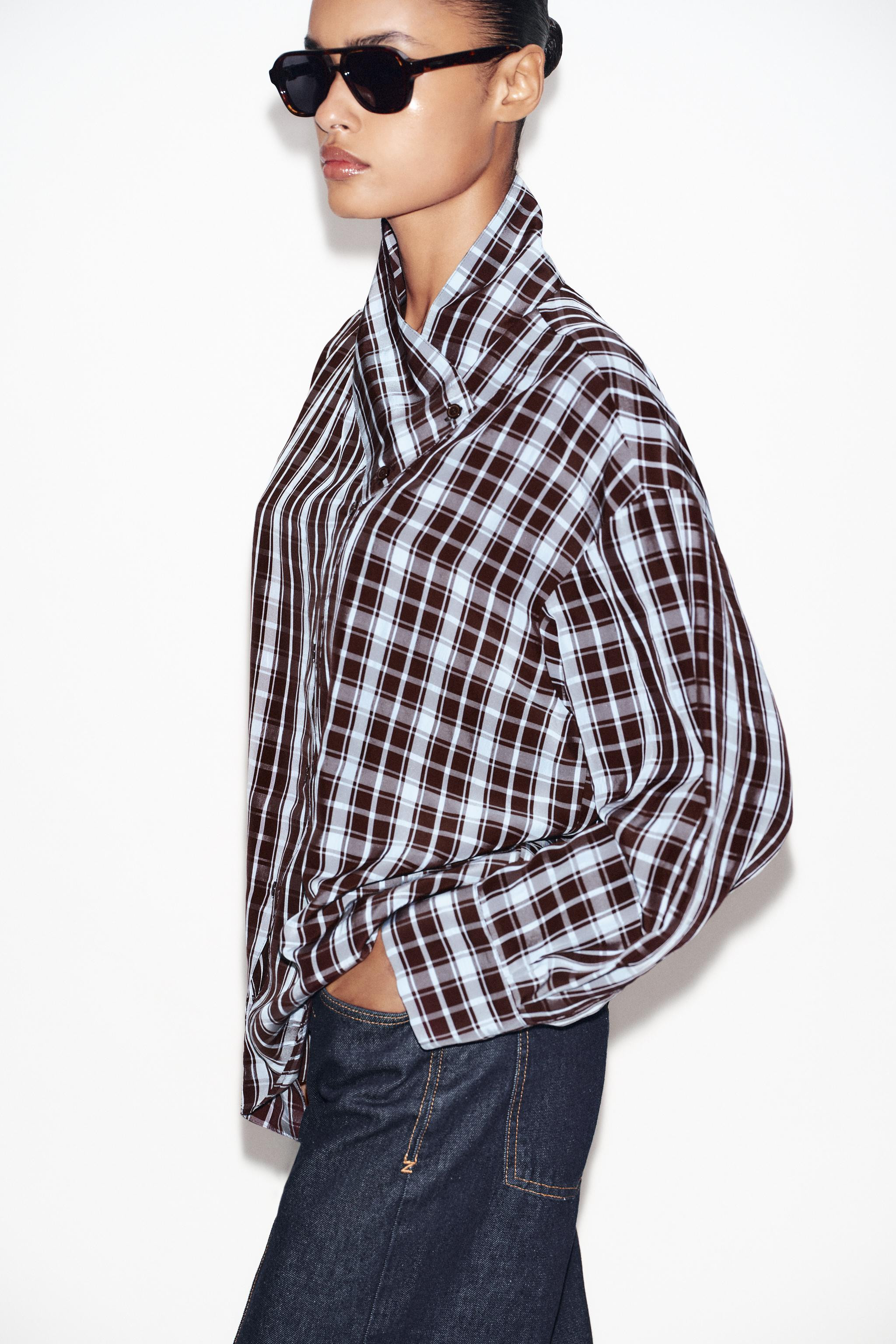 WRAPPED CHECKS SHIRT | Zara UK