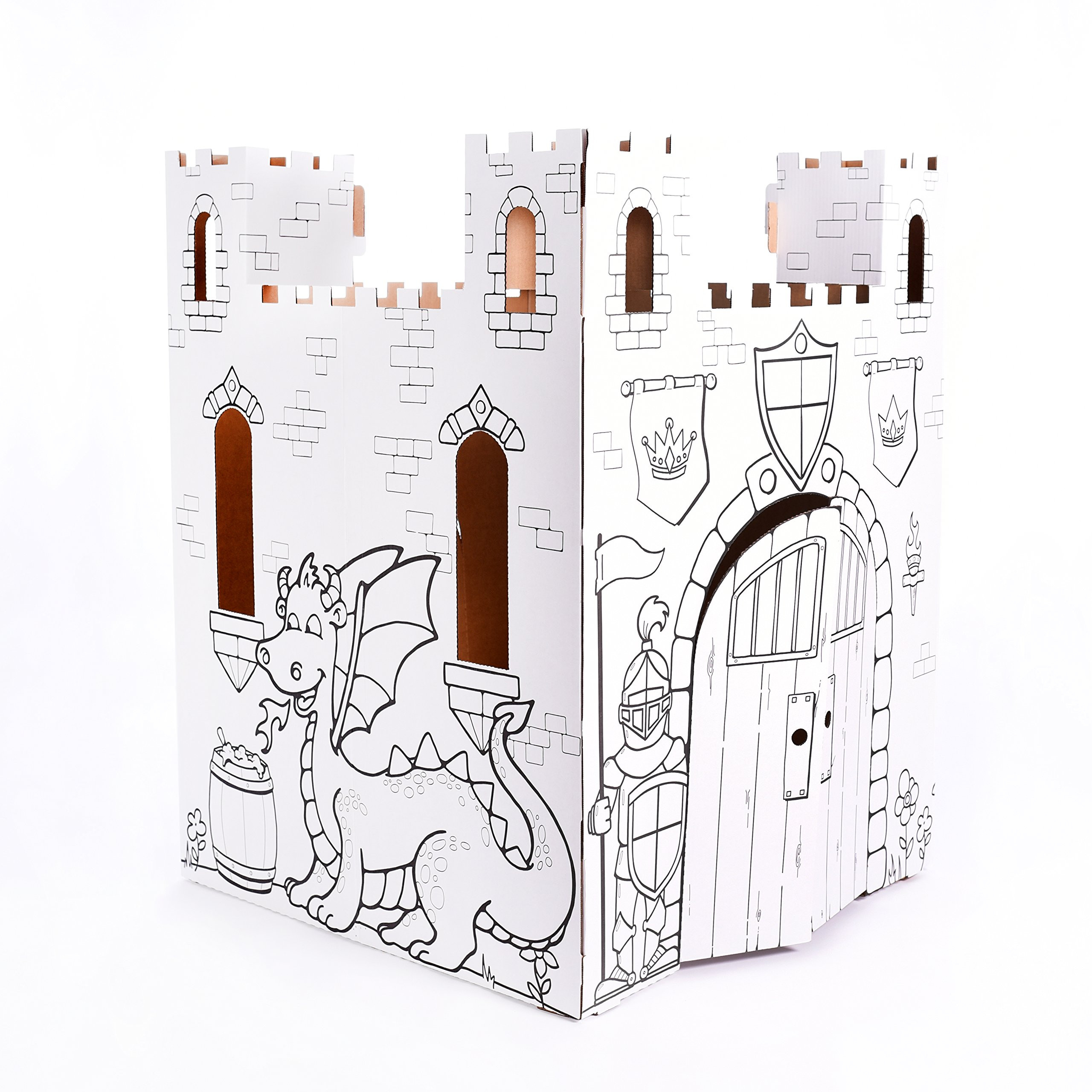 Easy Playhouse Fairy Tale Castle - Kids Art and Craft for Indoor and Outdoor Fun, Color, Draw, Do... | Amazon (US)