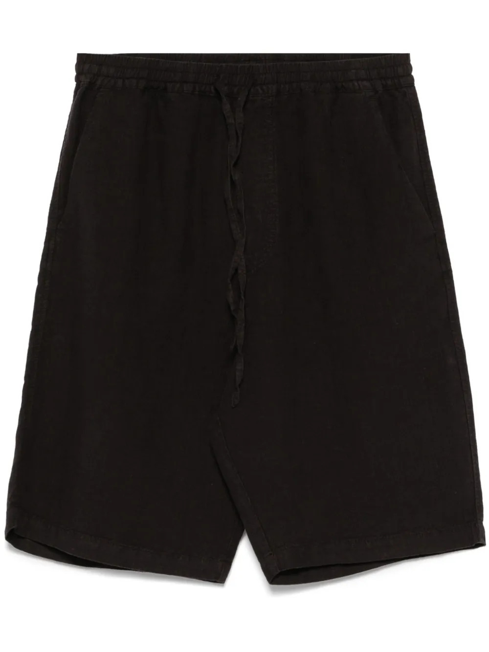120% Lino linen shorts - Black | Farfetch Global