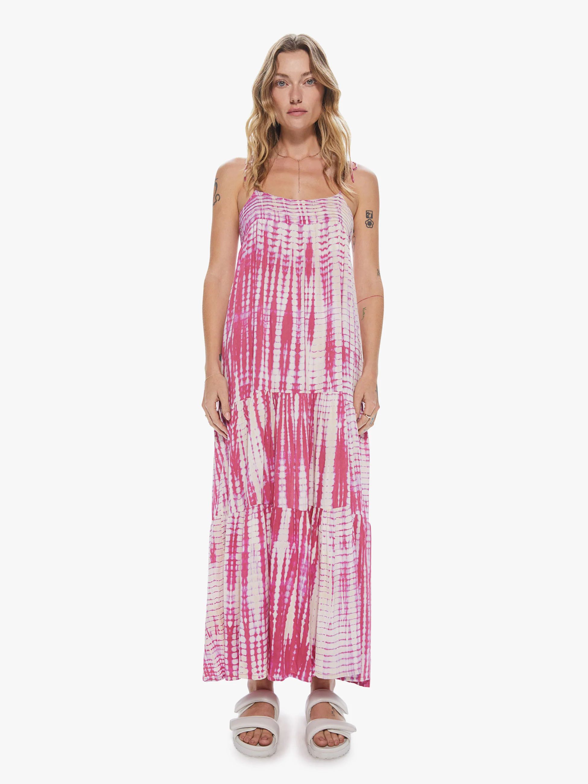 Natalie Martin Melanie Dress - Tie Dye Pink | Mother Denim