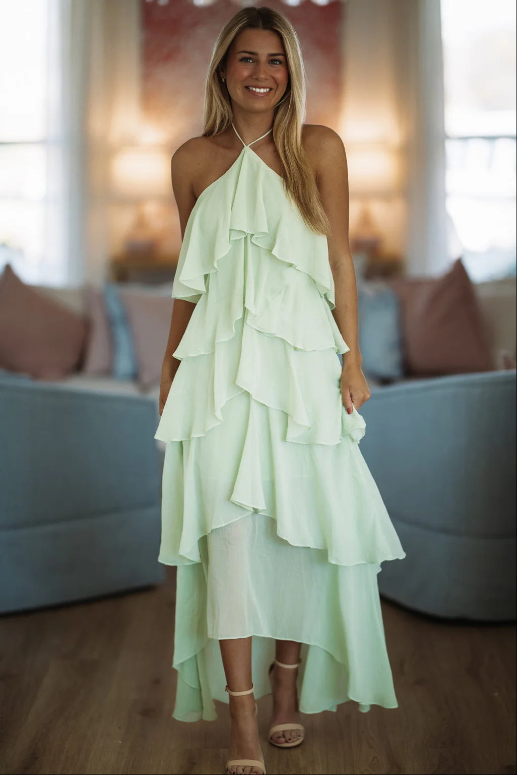 Quiet Storm Maxi Dress - Sage | Hazel and Olive