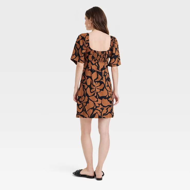 Women's Puff Short Sleeve Dress - A New Day™ | Target