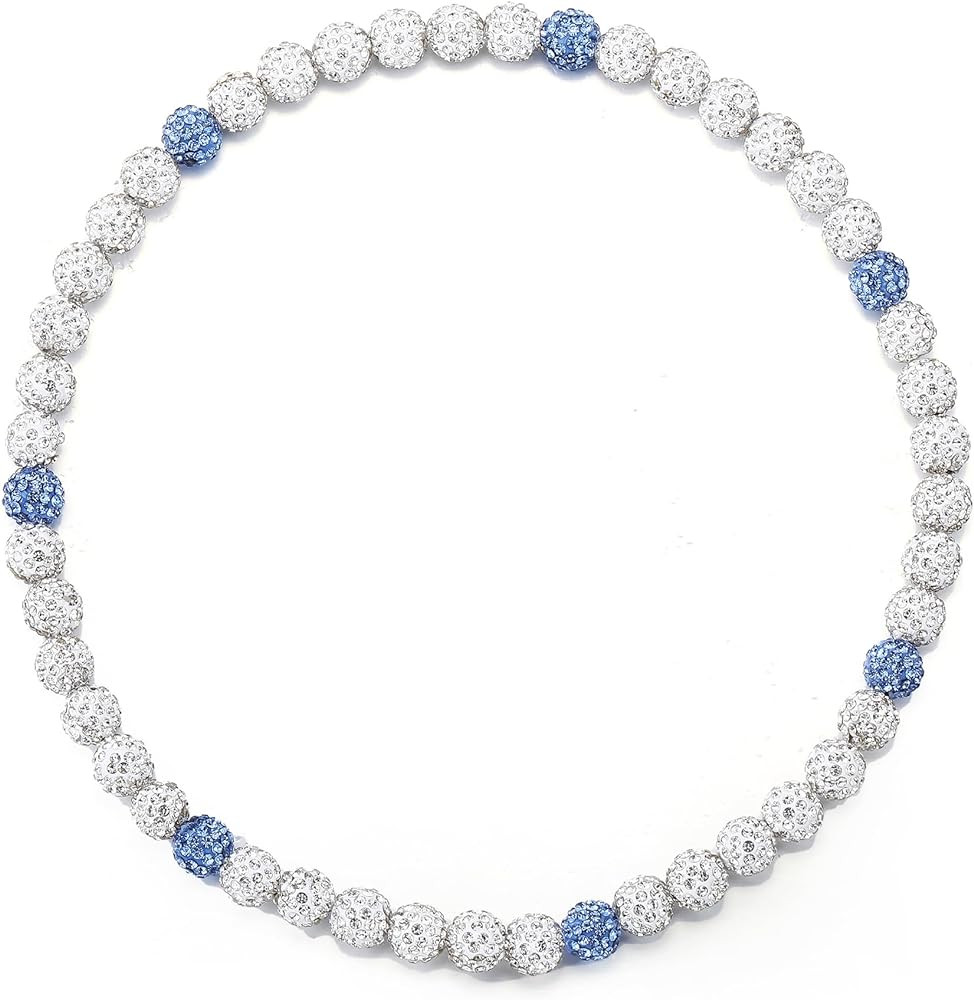 Baseball Beaded Chain Necklace for Men,Bling Ice Collection Baseball Necklace Gifts for Boys,Diam... | Amazon (US)