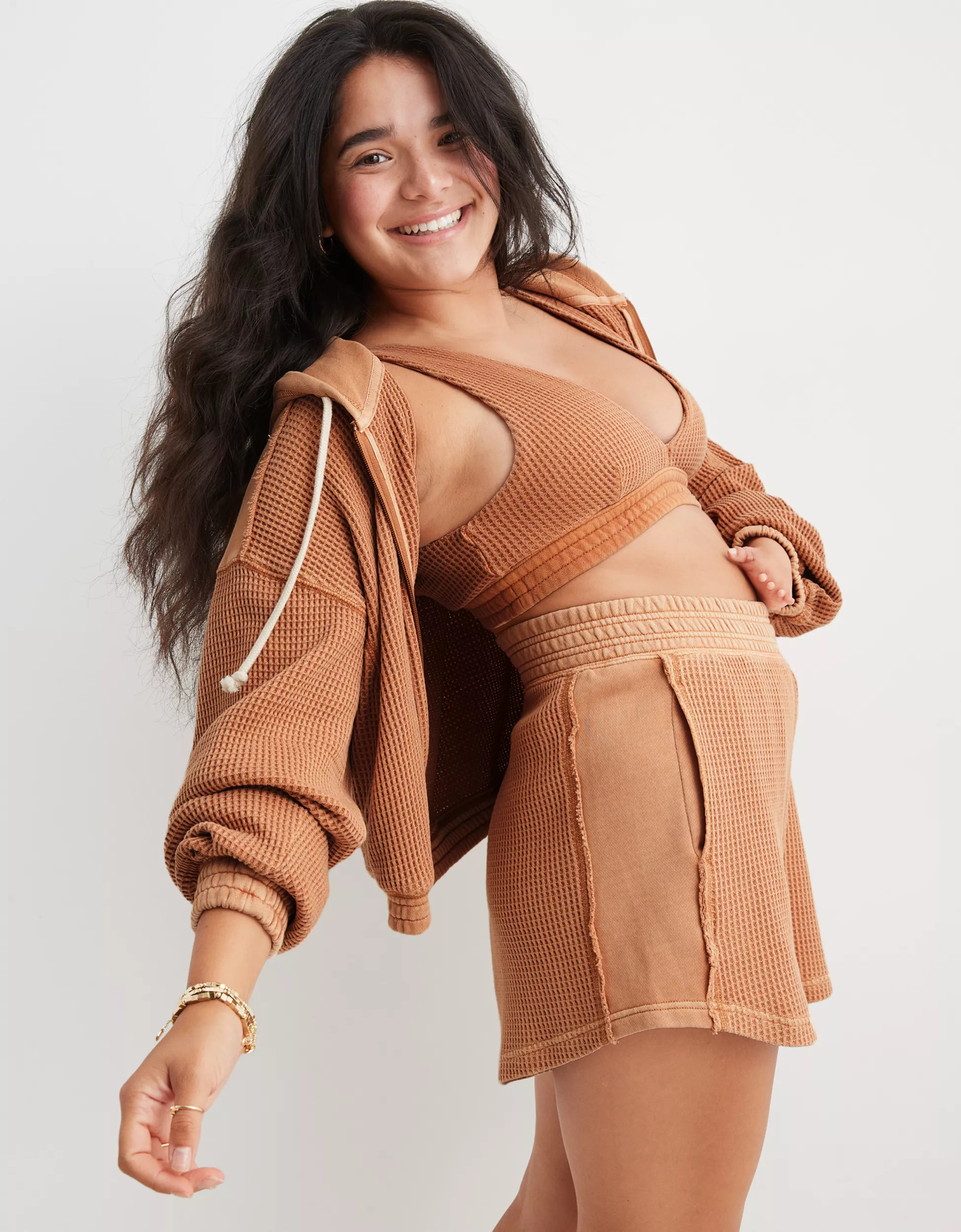 Aerie High Waisted Waffle Short | Aerie