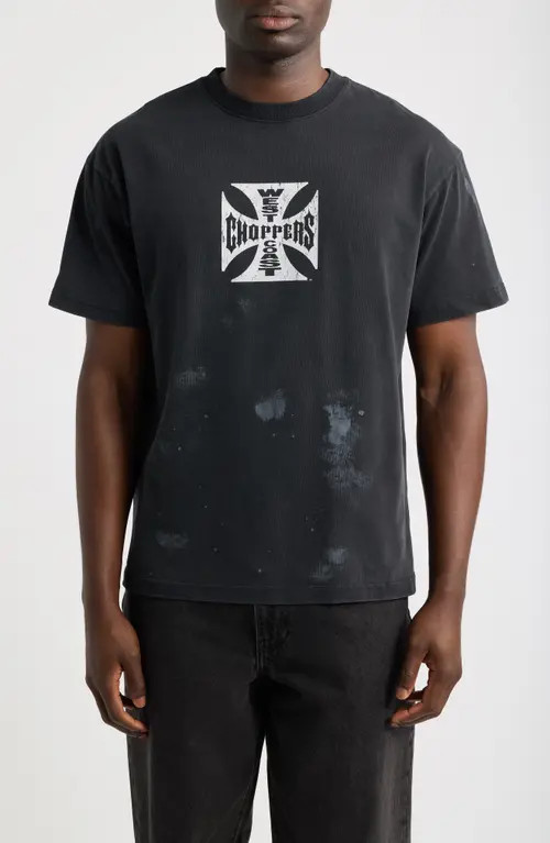 ID Supply Co Core Logo Graphic T-Shirt in Black Wash at Nordstrom, Size Small | Nordstrom