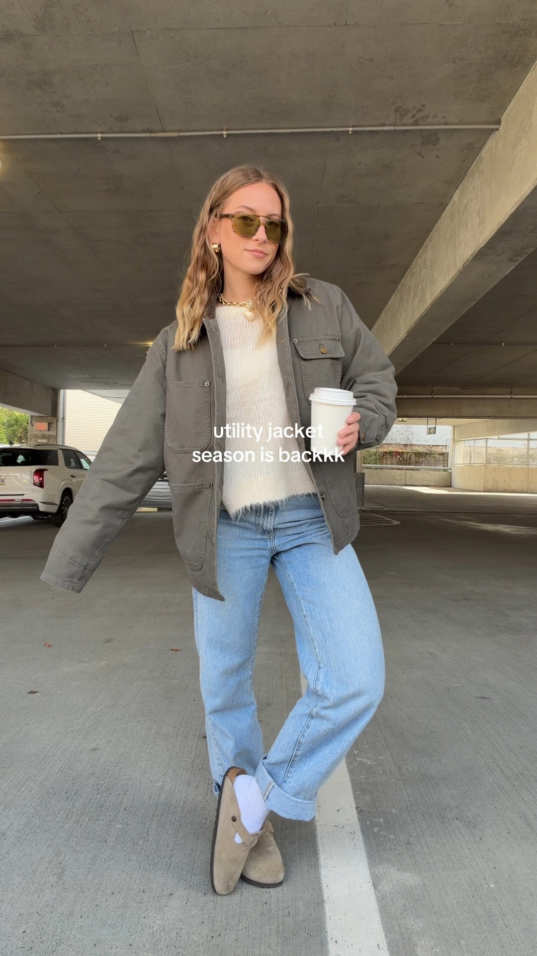 11/3/25 Birkenstock Boston clogs, cozy Amazon socks, and my Levi’s baggy jeans from Amazon (I cuffed them for a relaxed look). Wearing my favorite olive green utility jacket from Aritzia and my Dixie glasses from Vehla for a cozy, laid-back fall vibe.

#LTKStyleTip #LTKSeasonal #LTKShoeCrush