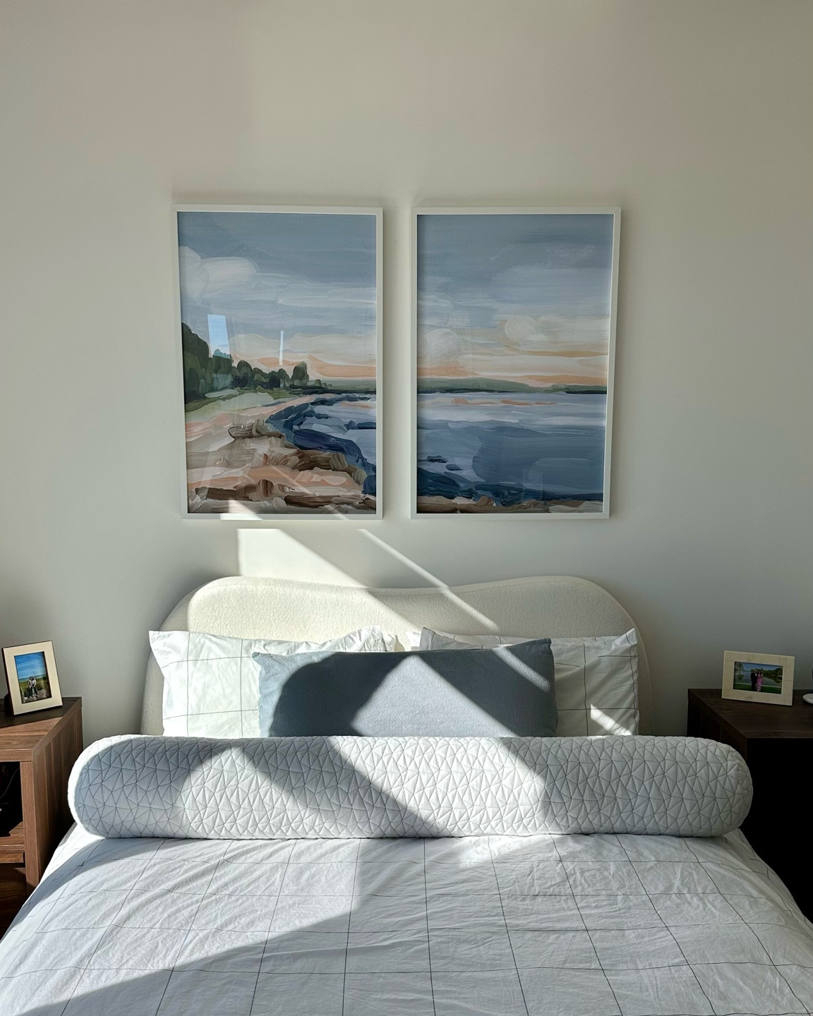 Bedroom setup: bed, bed frame, sheets, bedroom art decor, nightstands & picture frames


#LTKHome