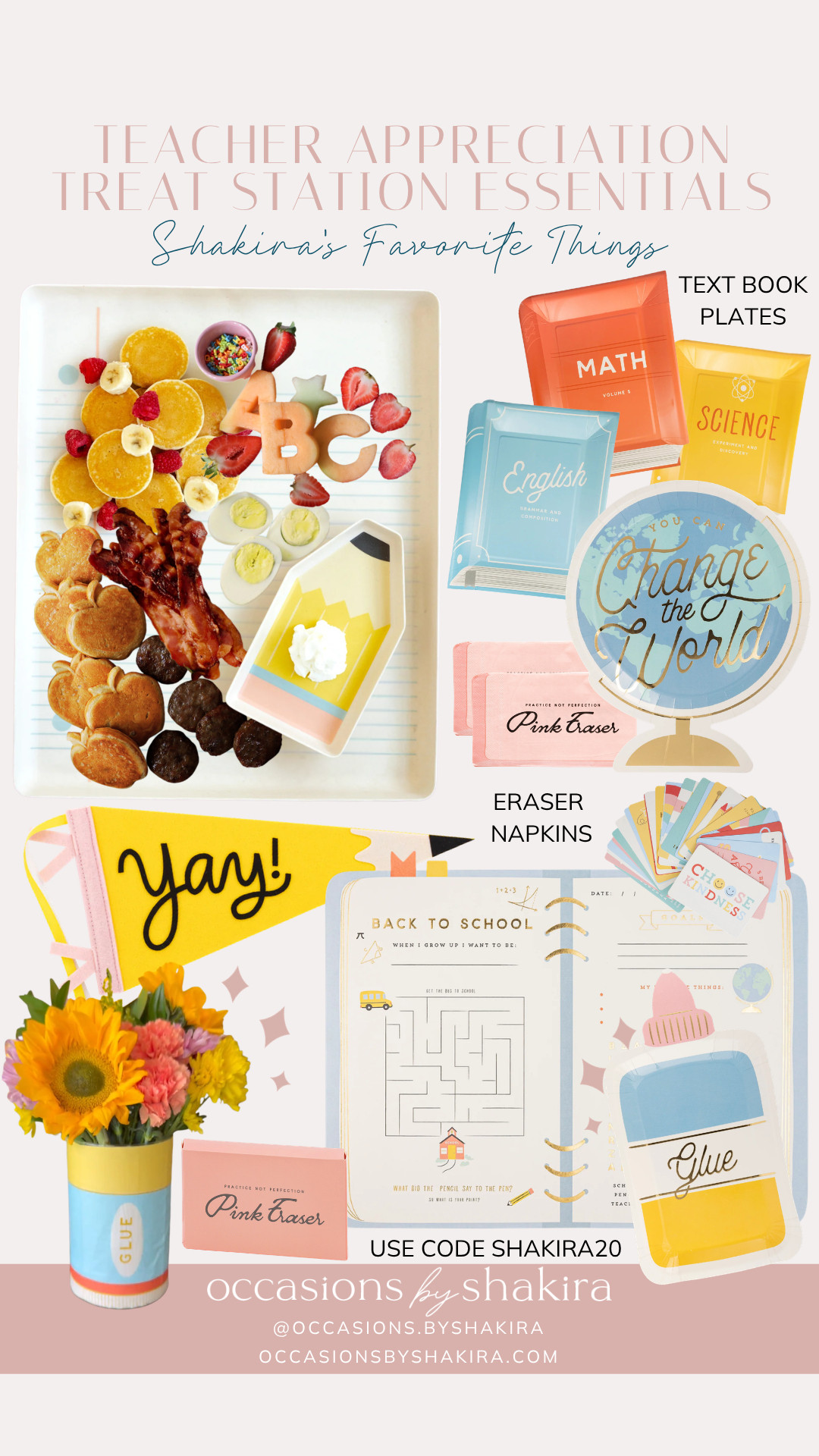 Teacher Appreciation Week is May 4-8! Everything you need to host a breakfast or luncheon for the amazing teachers at your school. 

 

#LTKmomlife #LTKfoodie #LTKKids