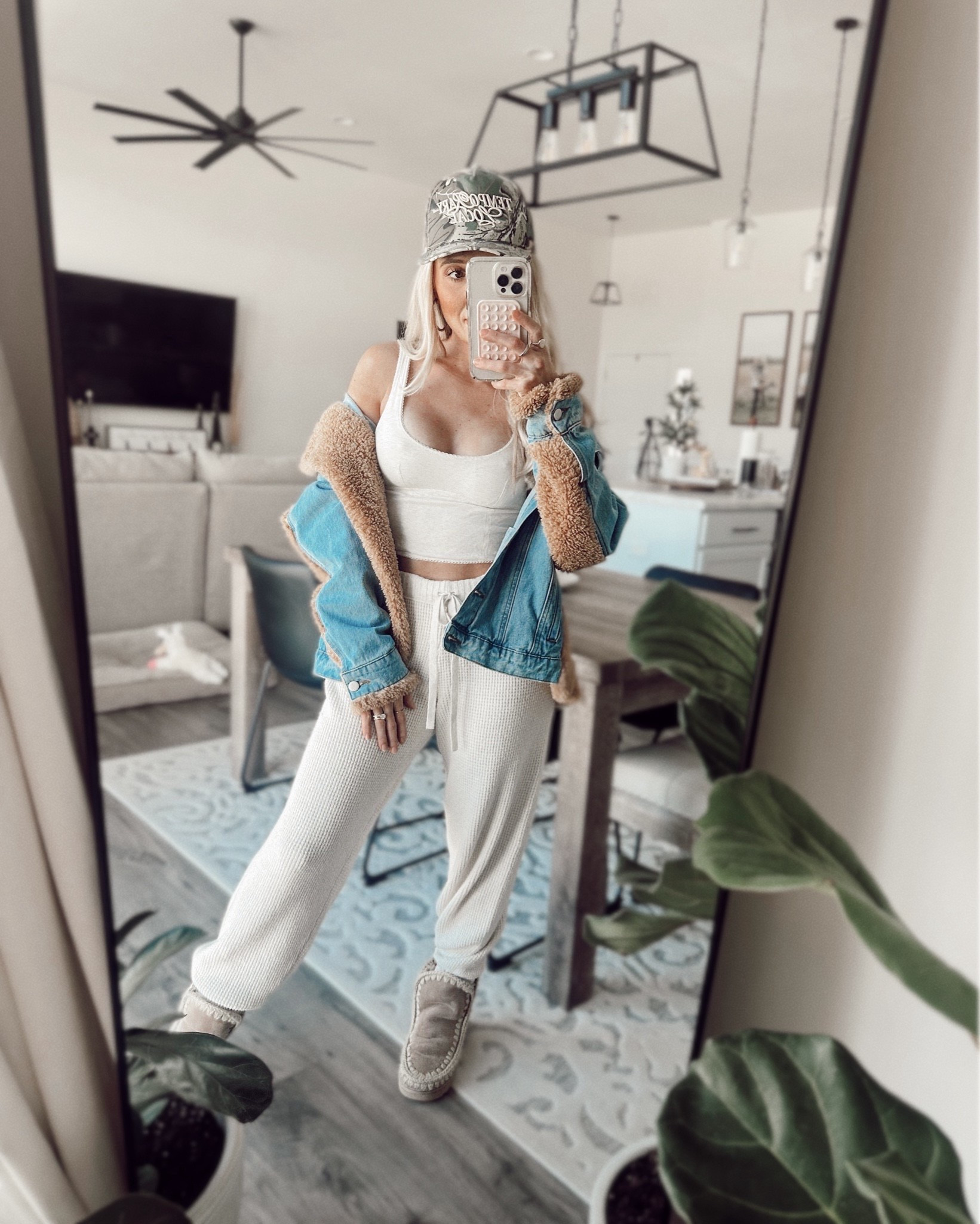 Cutie aerie fit with a denim Sherpa jacket! All XS in all @aerie items | 30% off sitewide (some exclusion’s) ✨ happy shopping 🛍️ 
#LTKStyleTip



#LTKselfcare #LTKootd #LTKmorningroutine