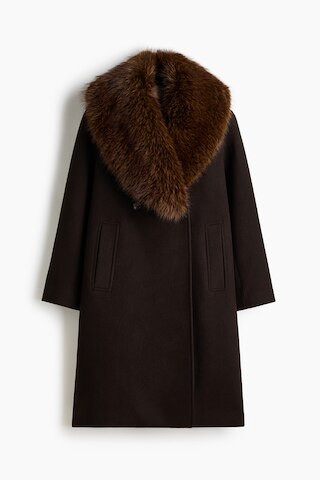 H & M - Double-breasted coat - Brown | H&M (UK, MY, IN, SG, PH, TW, HK)