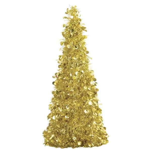 Amscan Large Christmas Tinsel Trees, 18", Gold, Case Of 4 Trees - Walmart.com | Walmart (US)