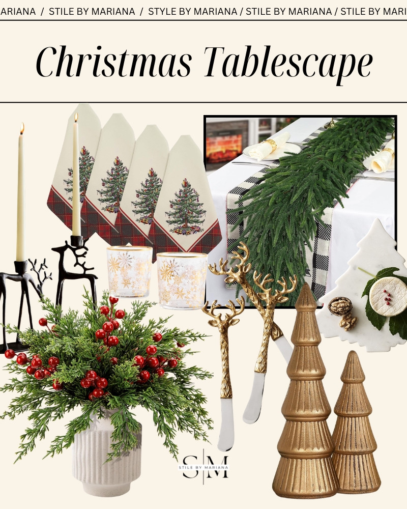 Christmas table decor 


#LTKGiftGuide #LTKHoliday #LTKFindsUnder100