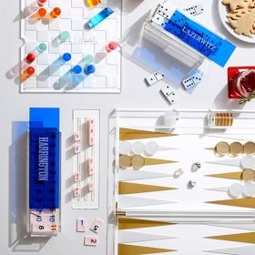 Acrylic Domino Game Set With Racks | Mark and Graham