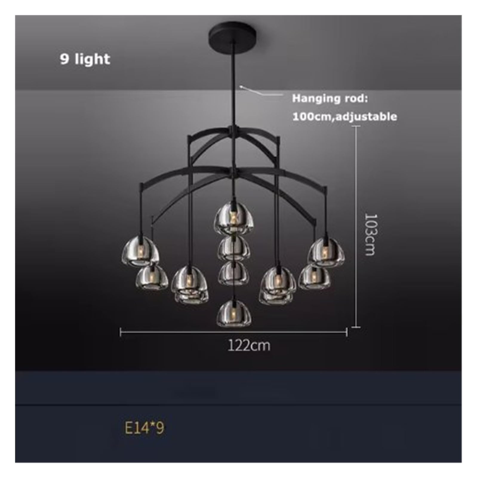 Black Brass Retro American K9 Crystal Copper LED Chandelier Suspension Lampen Dinning Room Living... | Amazon (US)