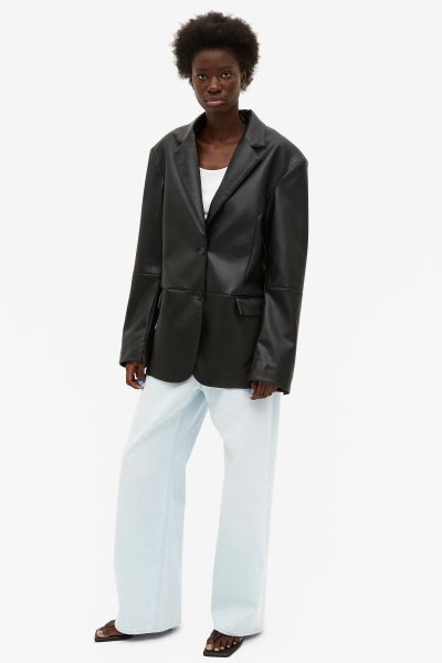 Blazer aus Lederimitat | H&M (DE, AT, CH, NL, FI)