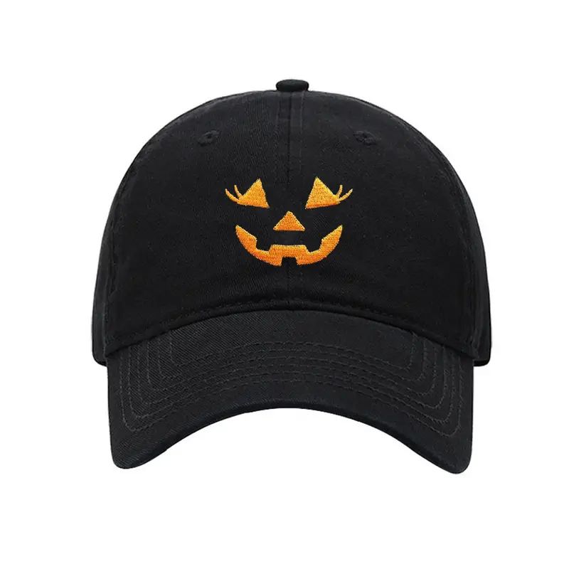 1pc Adjustable Pumpkin Embroidered Halloween Vintage Ghost Denim  Baseball Cap For Men Women | Temu Affiliate Program